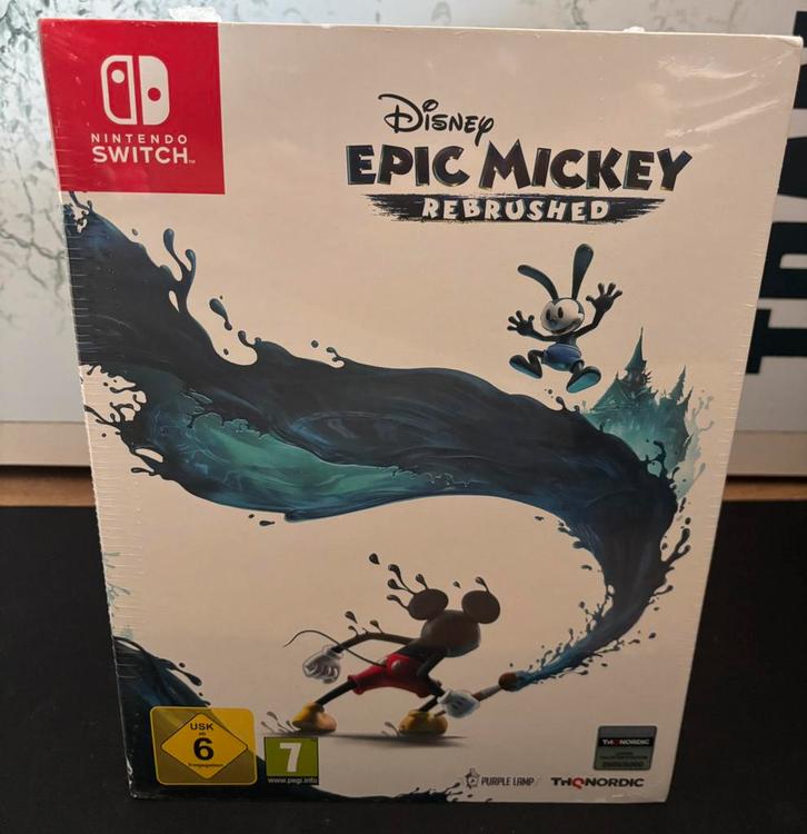 Epic mickey rebrushed. Collectors edition (switch), Spelcomputers en Games, Games | Nintendo Switch, Zo goed als nieuw, Avontuur en Actie