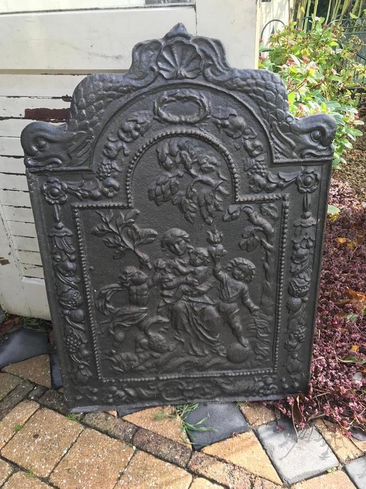 Gietijzeren Achterwand Kachelplaat, Antiek en Kunst, Antiek | Overige Antiek, Ophalen