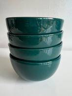 Set 4 Arabia Teema Soepkom Schalen Groen Kaj Franck, Huis en Inrichting, Keuken | Servies, Keramiek, Ophalen of Verzenden, Zo goed als nieuw