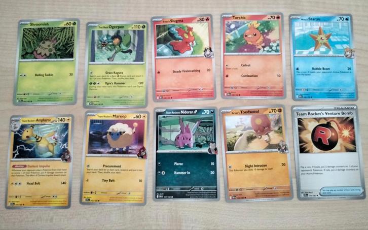 10 Pokemon Destined Rivals Kaarten, Verzamelen, Speelgoed, Zo goed als nieuw, Ophalen of Verzenden