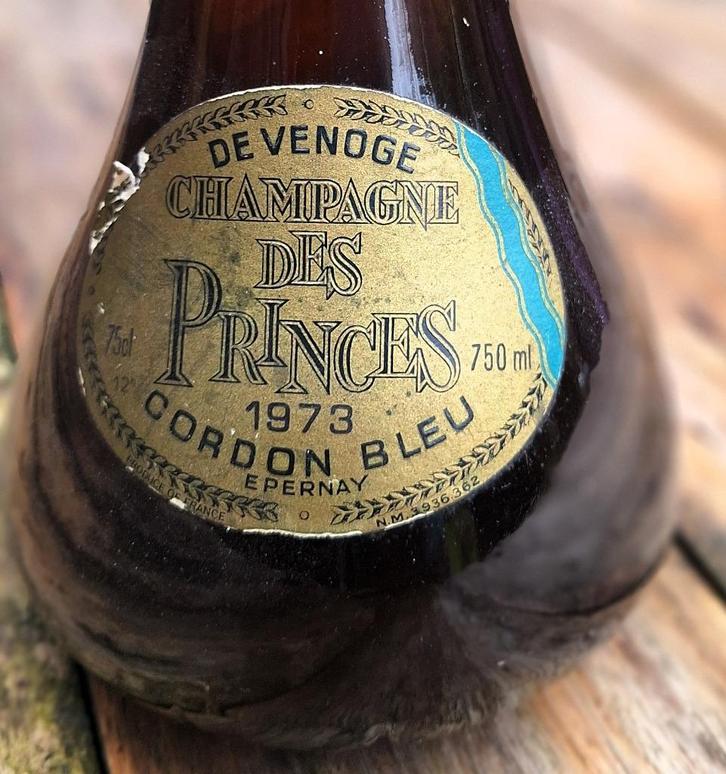 Champagne Venoge Grand Vin des Princes 1973, Verzamelen, Wijnen, Gebruikt, Champagne, Frankrijk, Ophalen