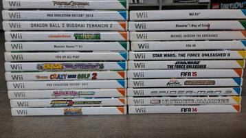 23 NINTENDO WII GAMES  beschikbaar voor biedingen