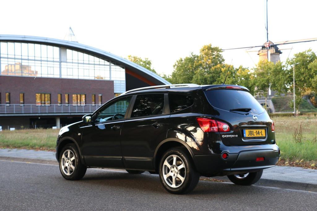 Nissan Qashqai +2 Vol Leder Aut Panoramadak 7-persoons Xtron, Auto's, Automaat, Gebruikt, Zwart, 7 stoelen