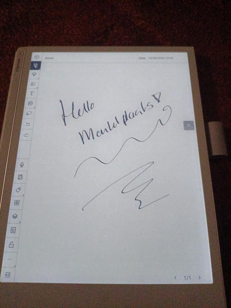 Viwoods AiPaper-mini zo goed als nieuw, Viwoods, Bluetooth, 8 inch, Ophalen of Verzenden