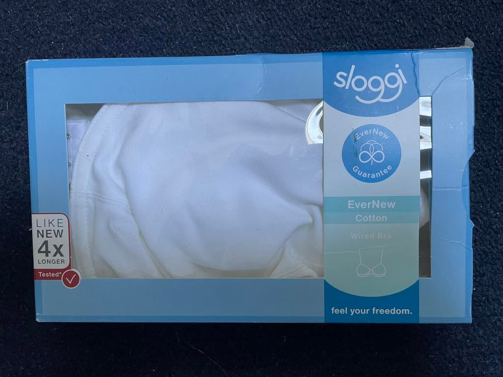 Sloggi Katoenen Beugel Bh Nieuw., Verzenden, Wit, BH