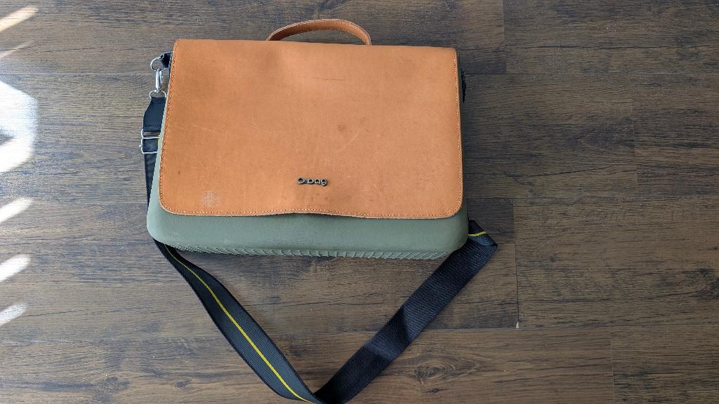 O bag lederen schoudertas, Overige merken, Gebruikt, Overige kleuren, Ophalen of Verzenden