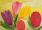 Schilderij TULPEN 60x80, Huis en Inrichting, Woonaccessoires | Schilderijen, Tekeningen en Foto's, Ophalen, 50 tot 75 cm, Nieuw