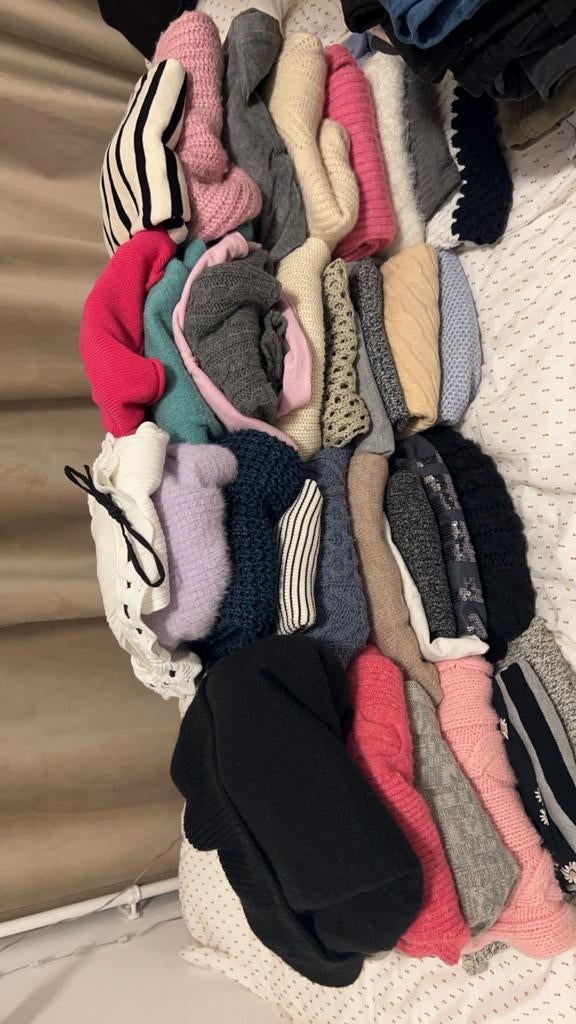 Kledingpakket dames maat S en M, Ophalen, Gedragen, Maat 36 (S), Blauw