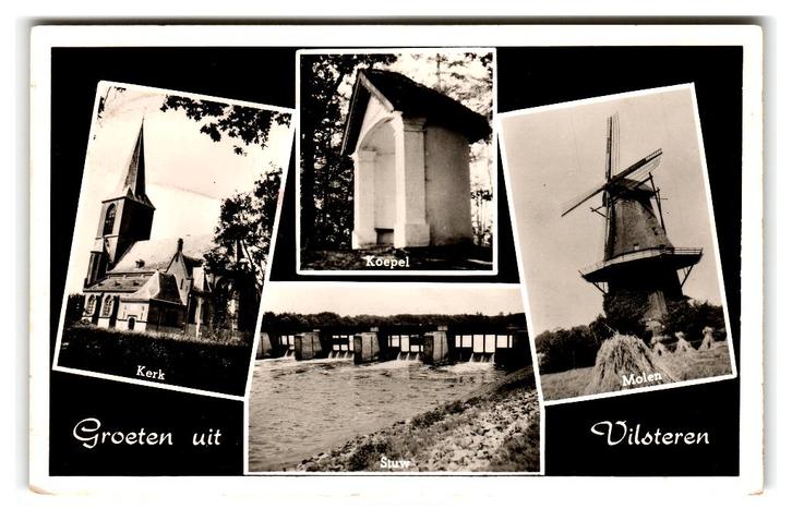 Vilsteren, Groeten uit Vilsteren, Verzamelen, Ansichtkaarten | Nederland, Gelopen, Overijssel, 1940 tot 1960, Verzenden