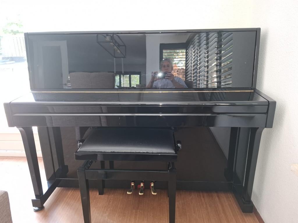G. Steinberg hoogglans piano, zo goed als nieuw, Muziek en Instrumenten, Piano's, Ophalen, Zwart, Zo goed als nieuw, Piano