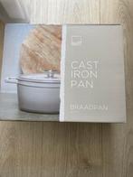 Nieuwe gietijzeren braadpan 24 cm - Leeff, Ophalen of Verzenden, Nieuw, Gietijzer, Koekenpan of Braadpan
