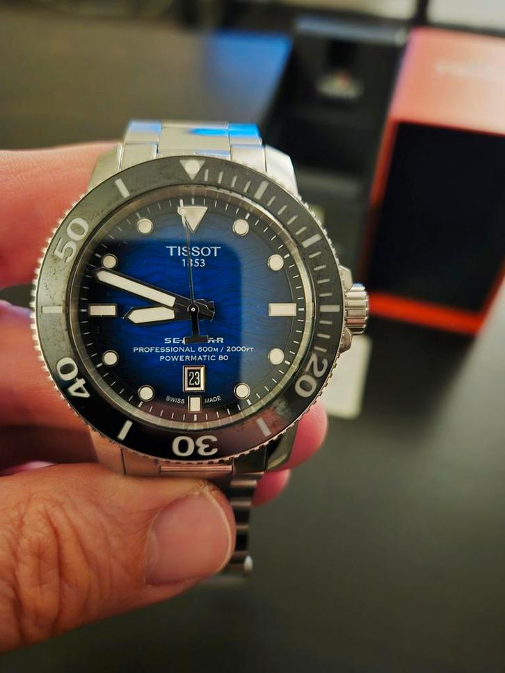 Tissot Seastar 2000 Professioneel Duikhorloge, Sieraden, Tassen en Uiterlijk, Horloges | Heren, Zo goed als nieuw, Polshorloge