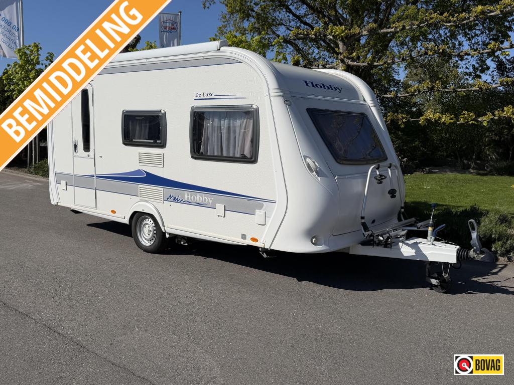 Hobby De Luxe 440 SF Mover,luifel,voortent, Caravans en Kamperen, Caravans, Kachel, Hobby, Bedrijf, Treinzit