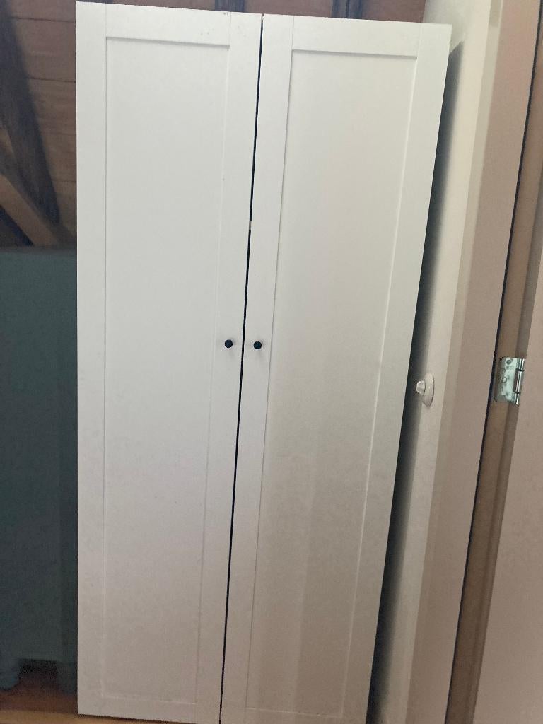 Platsa ikea kast met sannidal deuren - kledingkast, Ophalen, 50 tot 100 cm, Zo goed als nieuw, 150 tot 200 cm