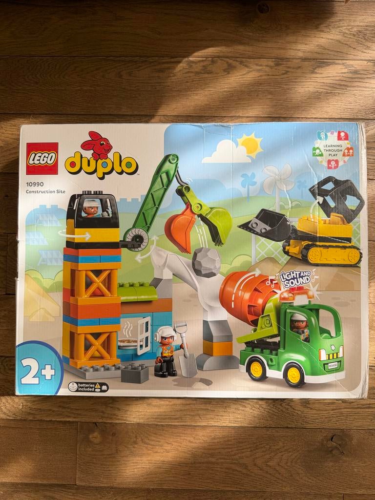 LEGO Duplo 10990 Bouwplaats met Licht en Geluid, Ophalen of Verzenden, Zo goed als nieuw, Duplo, Complete set