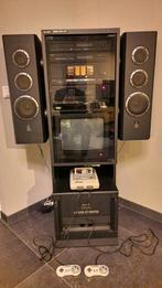 Sharp HI-TECH AV CENTER met speakers AudioMeubel 1991, Ophalen, Gebruikt, Tuner of Radio, Sharp