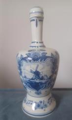 Oude Delfts blauwe schenkkan met speeldoosje opwindbaar, Ophalen of Verzenden