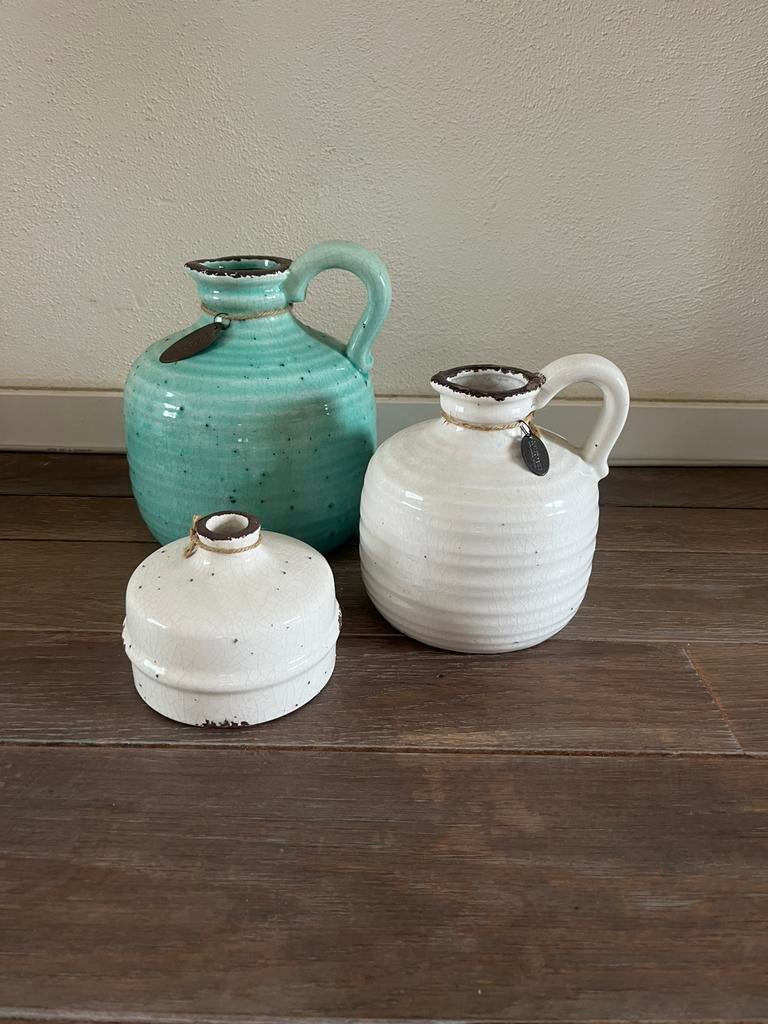 3 kruiken van Riverdale, Huis en Inrichting, Ophalen, Overige kleuren, Aardewerk of Porselein, Zo goed als nieuw