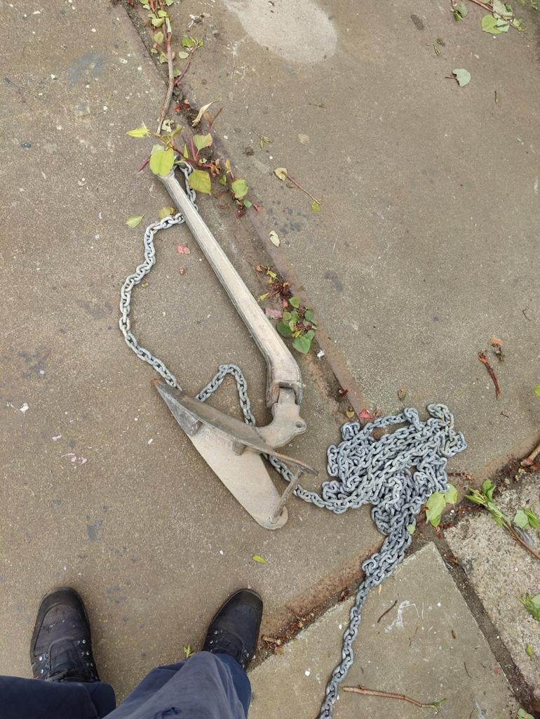 Anker met ketting - 18 kg, Ophalen
