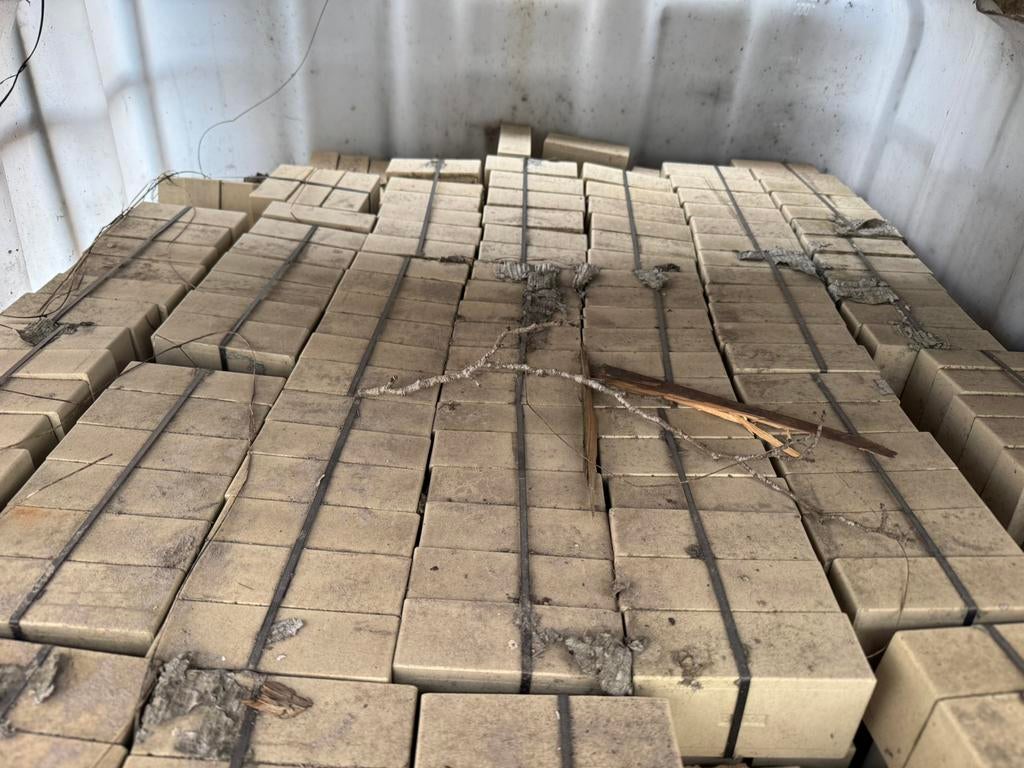 Grote partij vuurvaste stenen + isolatiestenen incl IBC VAT, Tuin en Terras, Terrasdelen en Vlonders, Zo goed als nieuw, Overige materialen