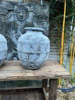 Keramiek pot uit Bali Indonesie gevlamd vaas, Verburgt Vintage, Overige kleuren, Aardewerk of Porselein, Nieuw