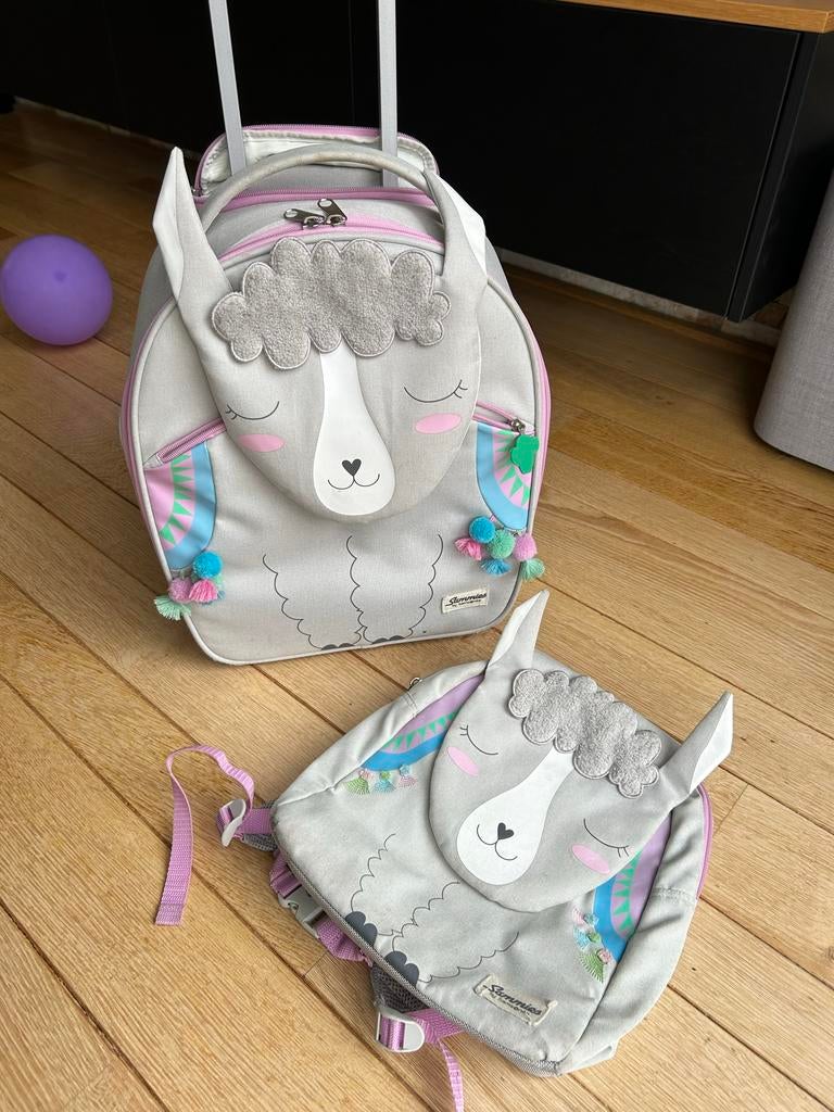 Sammies (by Samsonite) Lama Kinderrugzak en Trolley Set, Computers en Software, Laptoptassen, Ophalen, Gebruikt, Grijs, 17 inch of meer