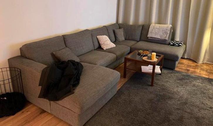 Mooi donkergrijs tapijt/vloerkleed, Huis en Inrichting, Stoffering | Tapijten en Kleden, Zo goed als nieuw, 200 cm of meer, Rechthoekig