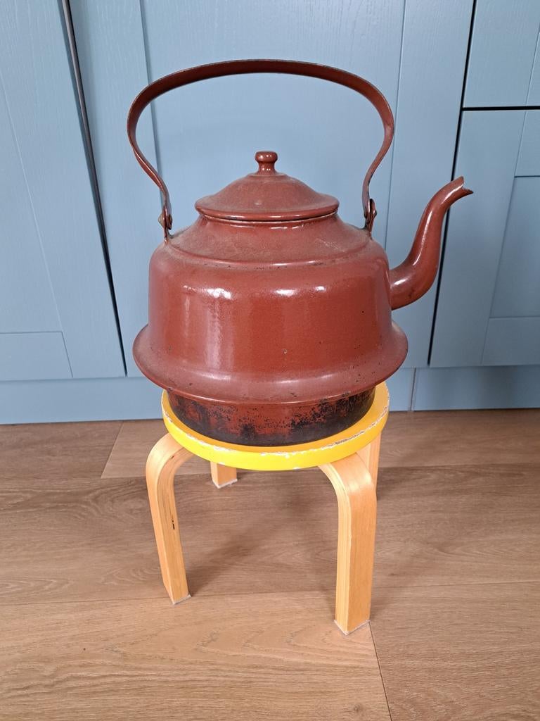 Emaille zakketel..., Ophalen of Verzenden