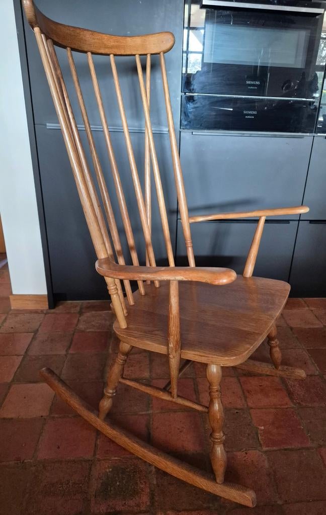 Vintage Scandinavische Schommelstoel - Perfecte Staat, Antiek en Kunst, Antiek | Meubels | Stoelen en Banken, Ophalen