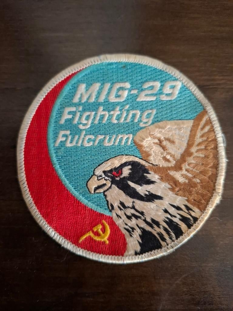 MiG 29 Patch, Ophalen of Verzenden, Luchtmacht, Overige gebieden, Embleem of Badge