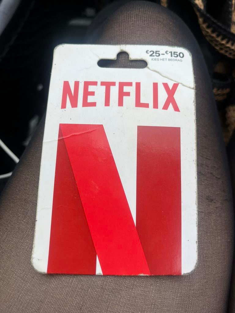 Cadeau kaart netflix 25 euro, Eén persoon, Cadeaubon