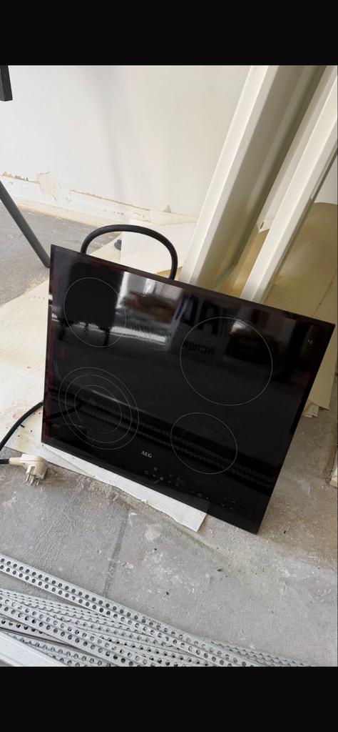 AEG inductie kookplaat, Witgoed en Apparatuur, Kookplaten, Ophalen, 4 kookzones, Zo goed als nieuw, Inbouw