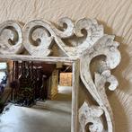 Barok Spiegel – houten lijst wit - 120 x 90 cm- TTM Wonen, TTM Wonen, Meubels – (Perzische) Tapijten en Woonaccessoires, Nieuw