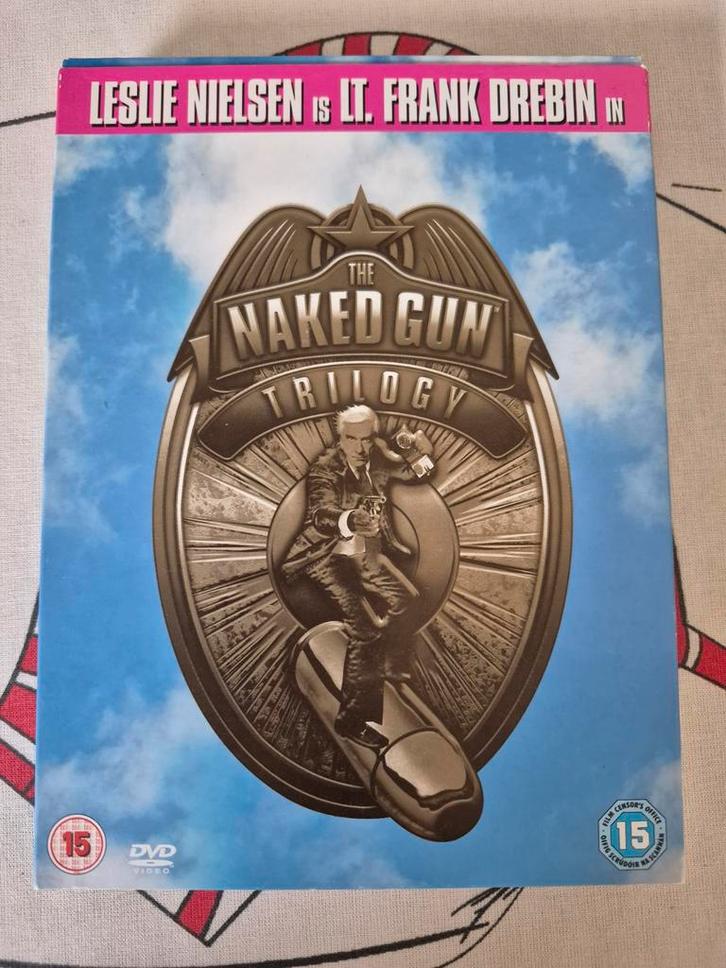 The Naked Gun Trilogie DVD Boxset - Leslie Nielsen, Cd's en Dvd's, Dvd's | Thrillers en Misdaad, Zo goed als nieuw, Overige genres