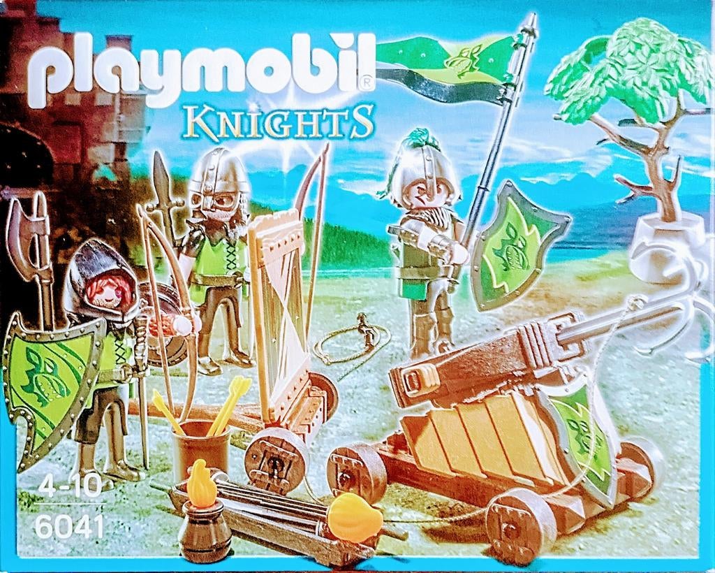 Knights Wolvenridders Met Katapult 6041, Kinderen en Baby's, Speelgoed | Playmobil, Ophalen of Verzenden, Gebruikt, Complete set