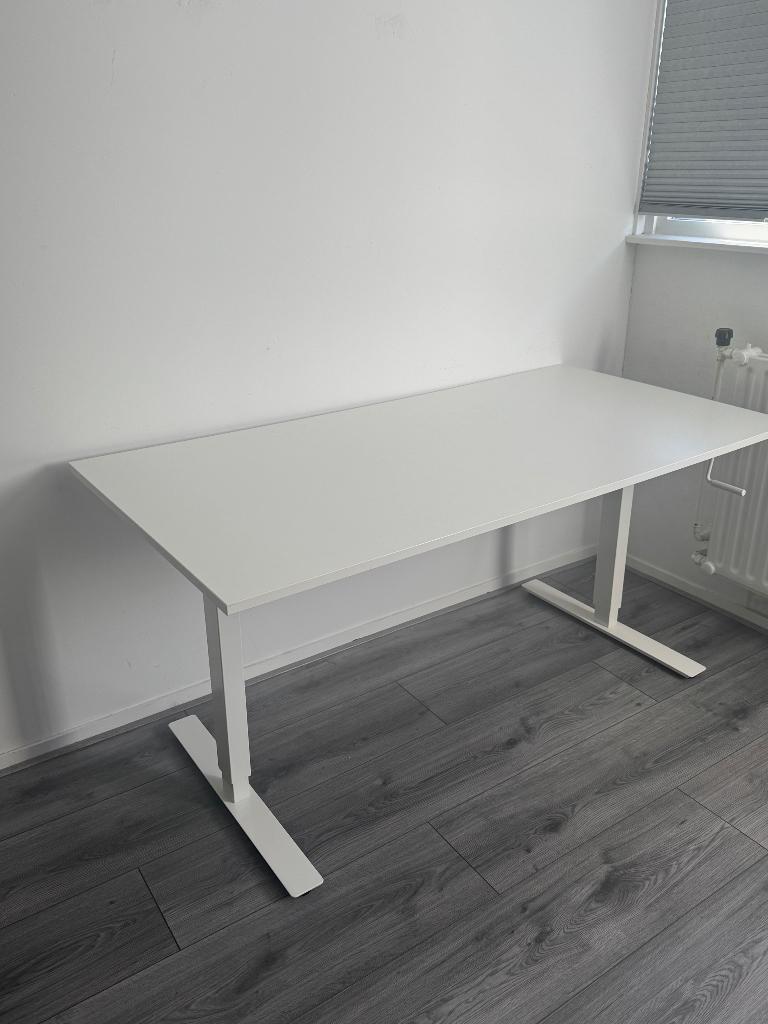 TROTTEN zit/sta bureau – wit – 160x70 cm, Ophalen, Zit-sta bureau, Gebruikt, 120 cm