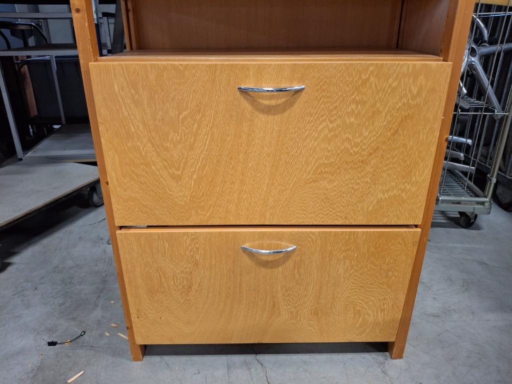 2X HOUTEN VOORFRONT + LADE VOOR LUNDIA KAST 80 CM BREED, Niet ingevuld, Gebruikt, Niet ingevuld, Niet ingevuld