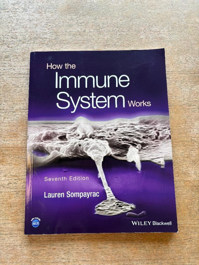 How the Immune system works - Studieboek Seventh Edition, Boeken, Ophalen of Verzenden, Zo goed als nieuw, Lauren Sompayrac, Natuurwetenschap