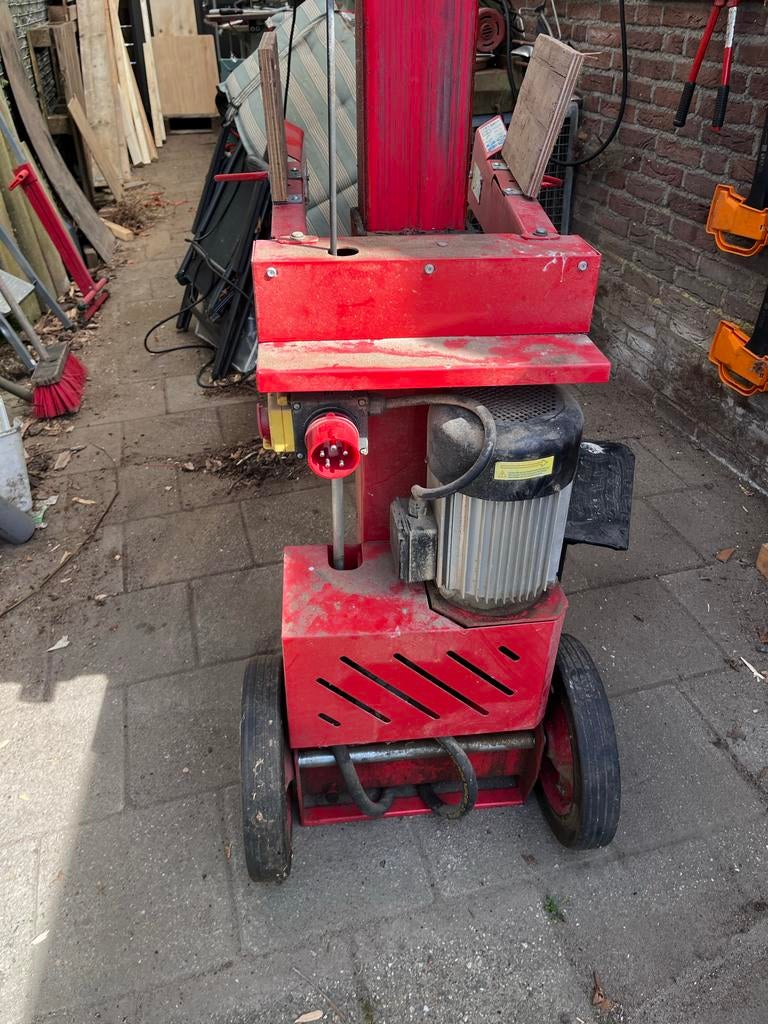 Robuuste Elektrische Houtklover 380v - Zo goed als nieuw, Ophalen, Zo goed als nieuw, Elektrisch, Staand