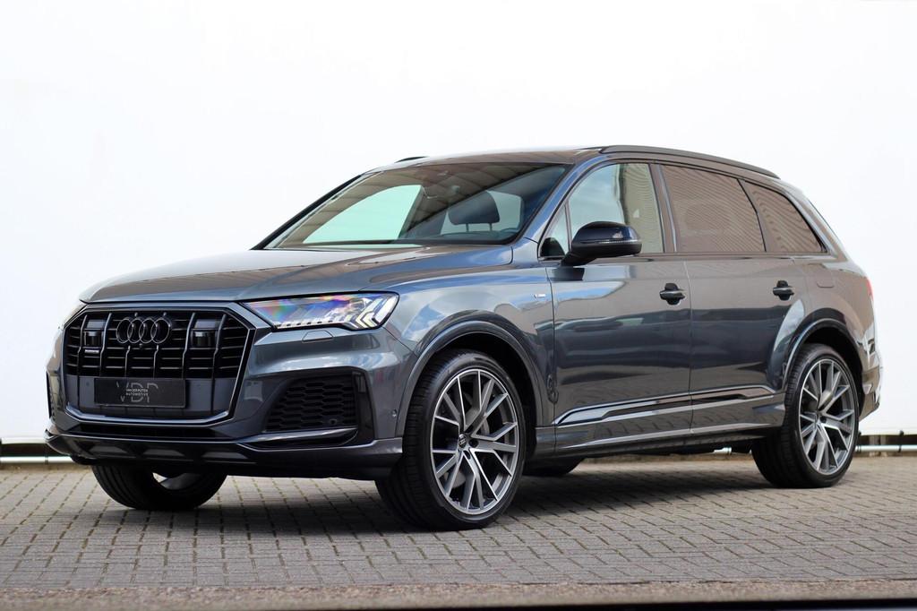 Audi Q7 55 TFSI e quattro Pro Line S|Pano|B&O 3D|Head-up|ACC, Gebruikt, Zwart, 2995 cc, Plug-in hybride