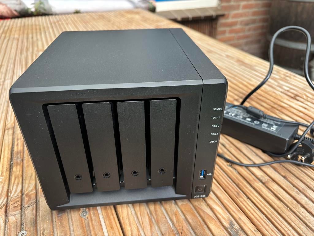 Synology DS918+ NAS – 8GB RAM – 4-bay, Computers en Software, NAS, Zo goed als nieuw, Ophalen of Verzenden