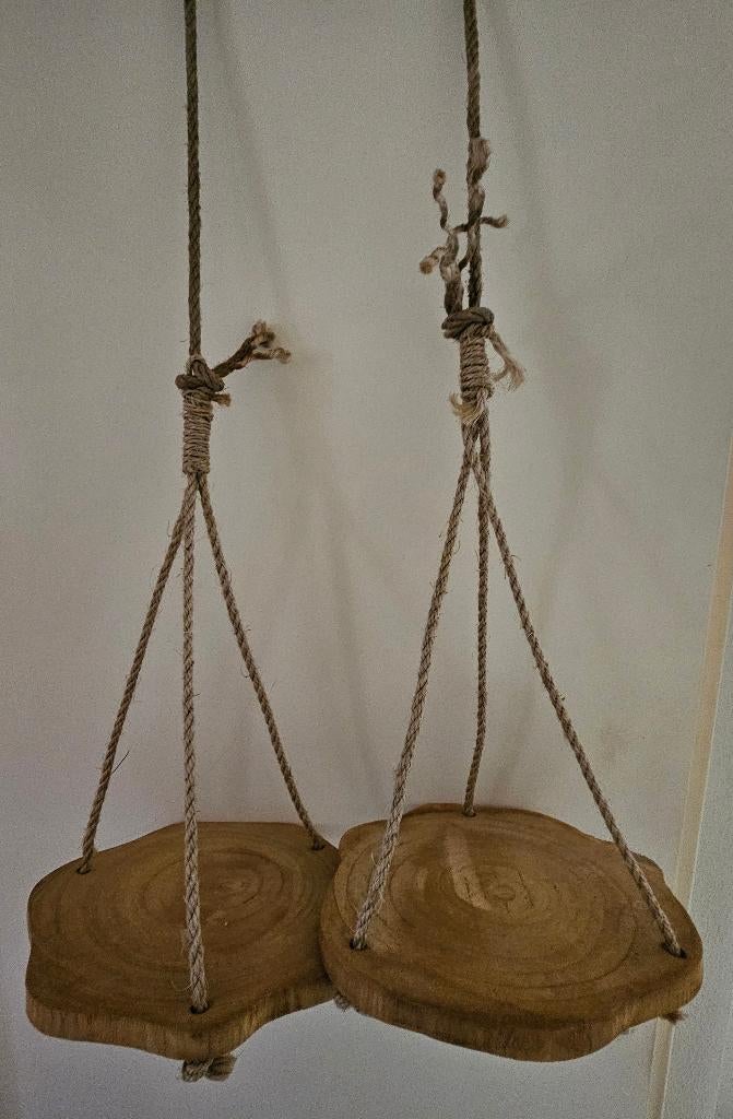 Houten boomschijven om aan het plafond te hangen, Ophalen of Verzenden, Zo goed als nieuw