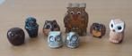 8 Beeldjes Uilen - Diverse materialen - Letterbak, Ophalen of Verzenden, Zo goed als nieuw, Dier