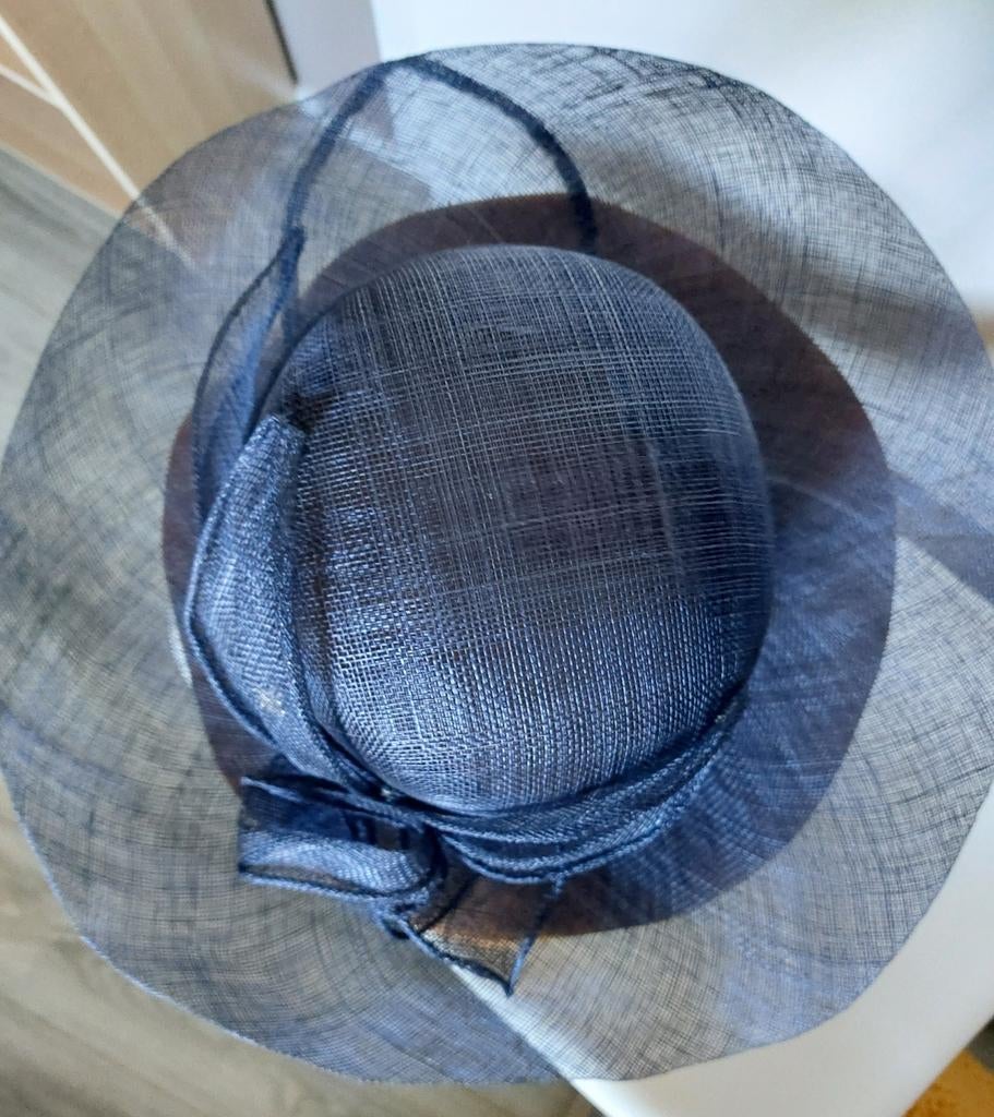 Hoed Seeberger blauw, Kleding | Dames, Hoeden en Petten, Ophalen of Verzenden, Zo goed als nieuw