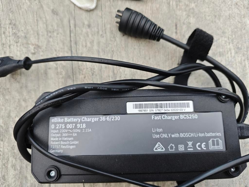 Bosch e-bike accu lader Fast Charger BCS250, Fietsen en Brommers, Fietsaccessoires | Fietsaccu's, Ophalen