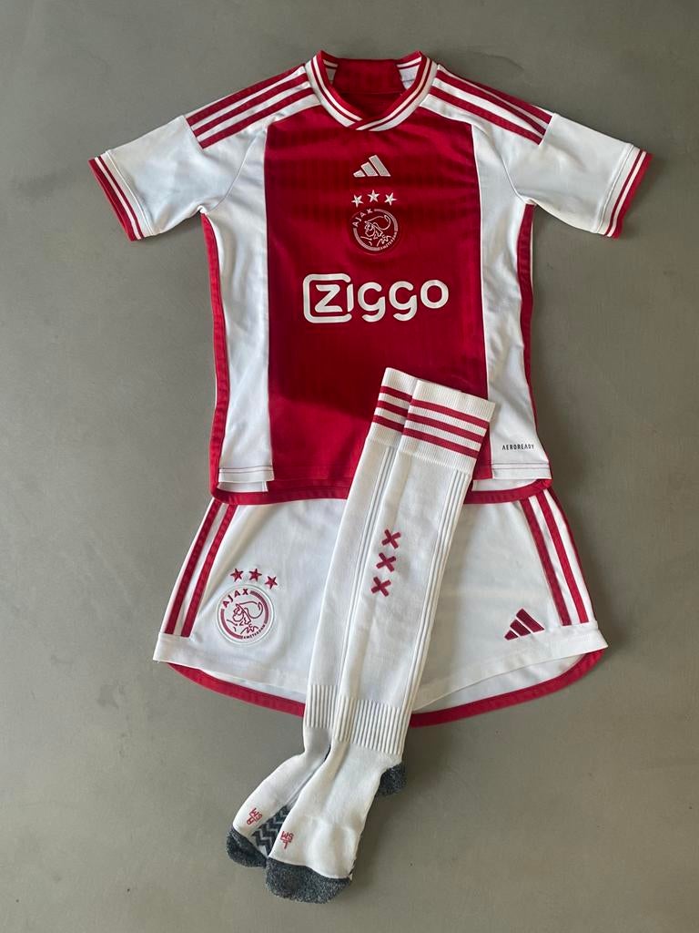 Ajax voetbaltenue kind, Maat XS of kleiner, Ophalen of Verzenden, Gebruikt, Set