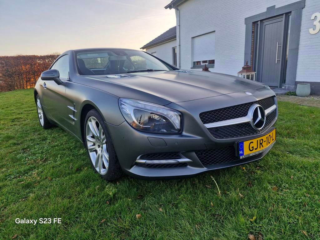 Mercedes-Benz SL Sl500 Aut7 Blue Efficiency 2012 Grijs, Auto's, Cabriolet, Bedrijf, 2 stoelen, Automaat