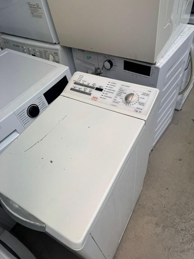 AEG bovenlader, Witgoed en Apparatuur, 1200 tot 1600 toeren, Gebruikt, 4 tot 6 kg, Bovenlader