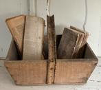 Brocante oude Franse houten plukbak, Ophalen of Verzenden