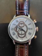 Rodania Polshorloge met Bruine Leren Band, Verzenden, Zo goed als nieuw, Leer, Overige merken